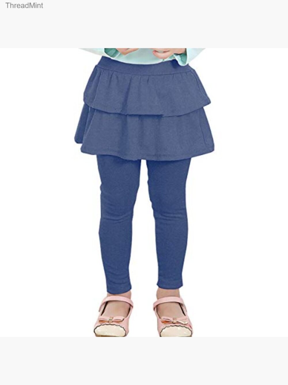Girls School Uniform Pants Skirt Attached Leggings 2T-14Y - Picture 2 of 6